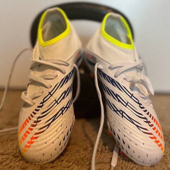 Adidas(GS) Predator Edge.3 MG 'White'Kid's Soccer Cleats - Picture 3 of 10